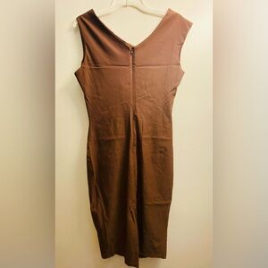 Brown Sleeveless Dress